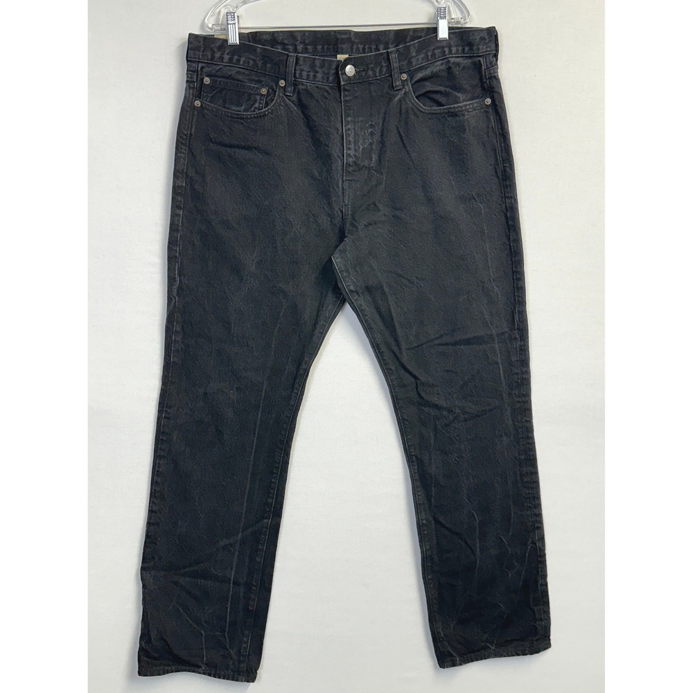 J.Crew Style 1040 Every Stitch Considered Jeans Black Men's Size 38x32